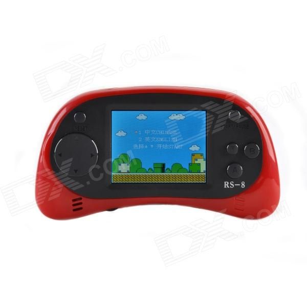 FT 8-Bit Handheld Game Console w / 168 Jogos - vermelho + pr